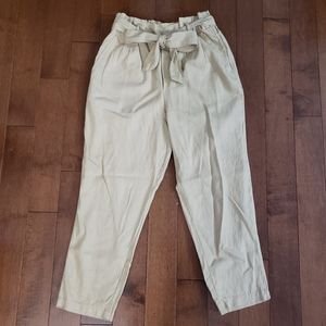 Linen Khaki Colour Pants